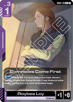 Comrades Come First card image