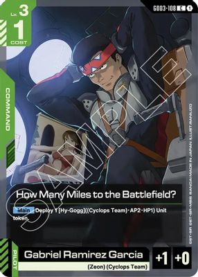 How Many Miles to the Battlefield? card image