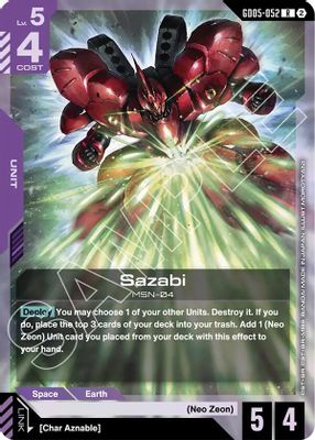 Sazabi card image