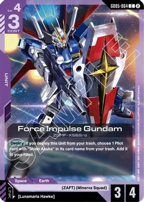 Force Impulse Gundam card image