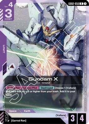 Gundam X card image