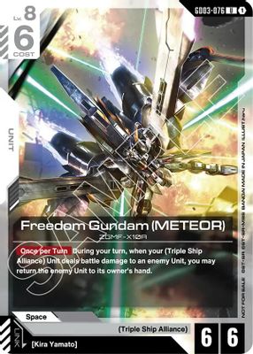 Freedom Gundam (METEOR) card image