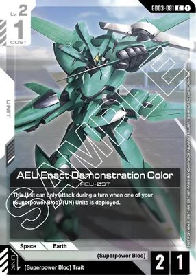 AEU Enact Demonstration Color card image