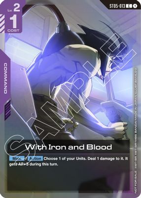 With Iron and Blood card image