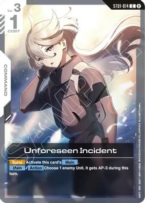 Unforeseen Incident card image
