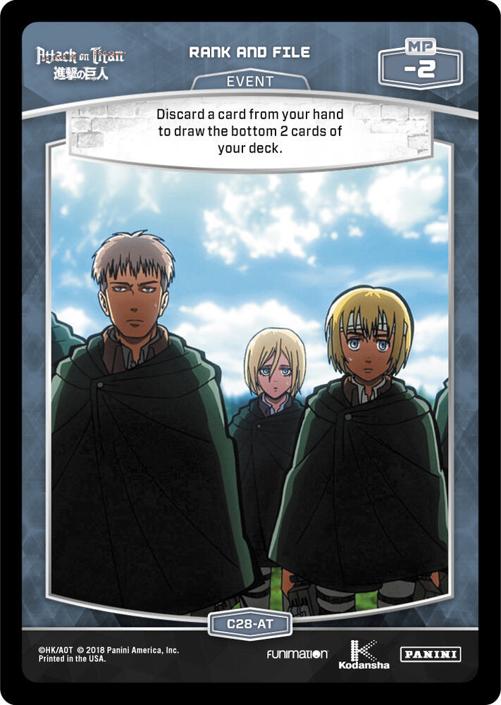 Rank and File card image