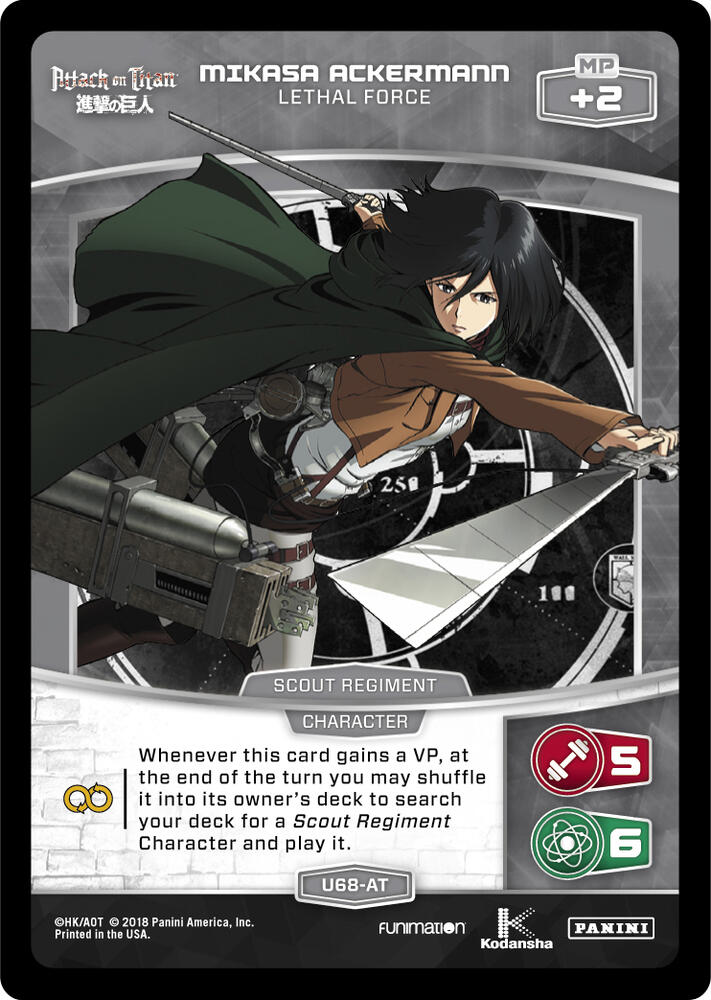 Mikasa Ackermann - Lethal Force card image