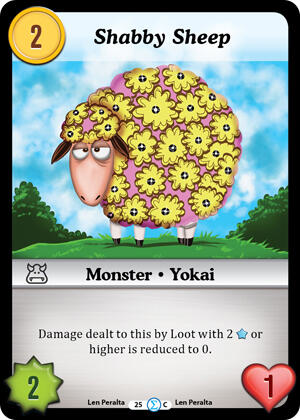Shabby Sheep card image