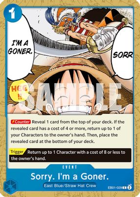 Sorry I'm a Goner card image