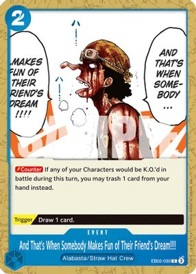 And That's When Somebody Makes Fun of Their Friend's Dream!!!! card image