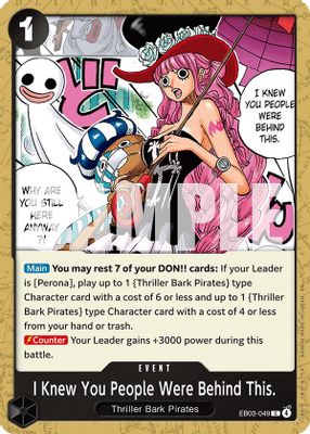 I Knew You People Were Behind This card image
