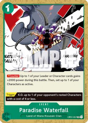 Paradise Waterfall card image