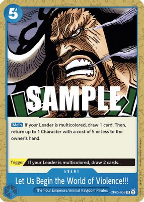 Let Us Begin the World of Violence!! card image