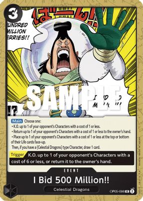 I Bid 500 Million!! card image