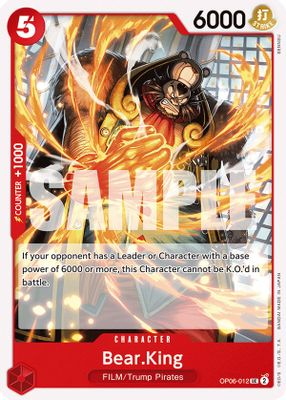 Bear King card image