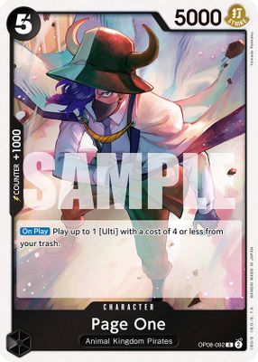 Page One card image