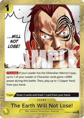 The Earth Will Not Lose! card image
