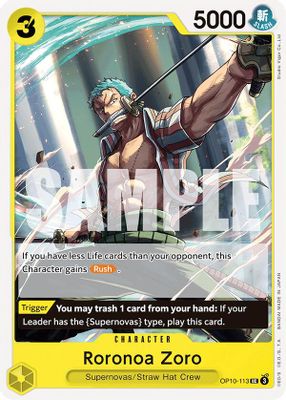 Roronoa Zoro card image
