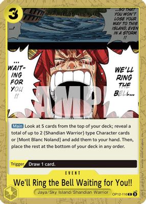 We'll Ring the Bell Waiting for You!! card image