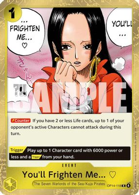 You'll Frighten Me card image
