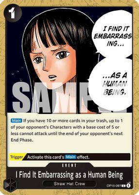 I Find It Embarrassing as a Human Being card image