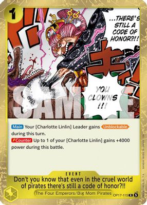 Don't you know that even in the cruel world of pirates there's still a code of honor?!! card image