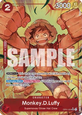 Monkey D. Luffy card image