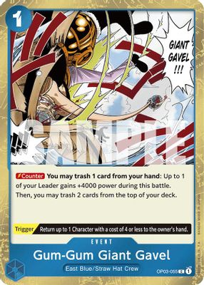 Gum-Gum Giant Gavel card image