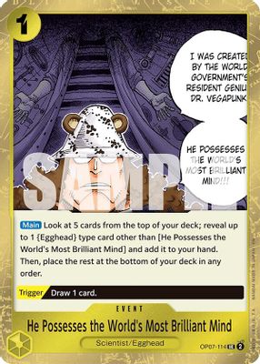 He Possesses the World's Most Brilliant Mind card image