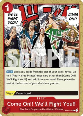 Come On!! We'll Fight You!!