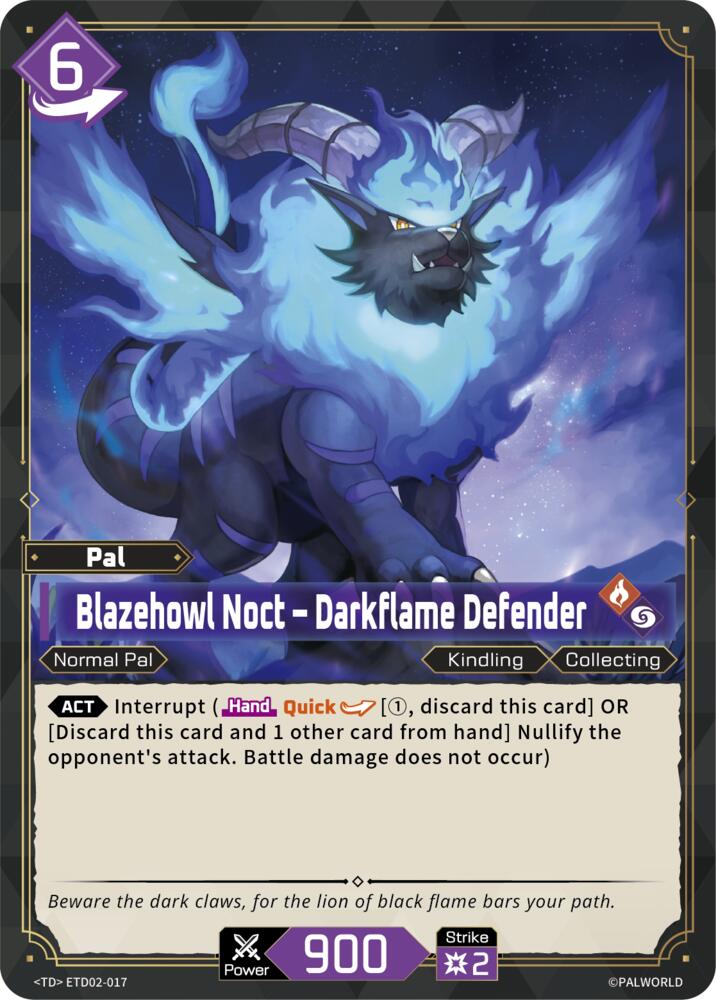 Blazehowl Noct - Darkflame Defender