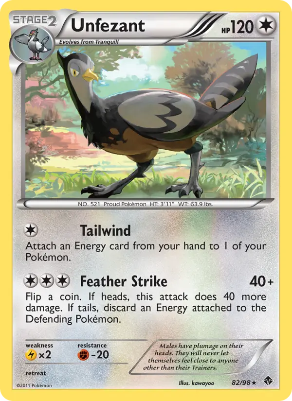 Unfezant card image