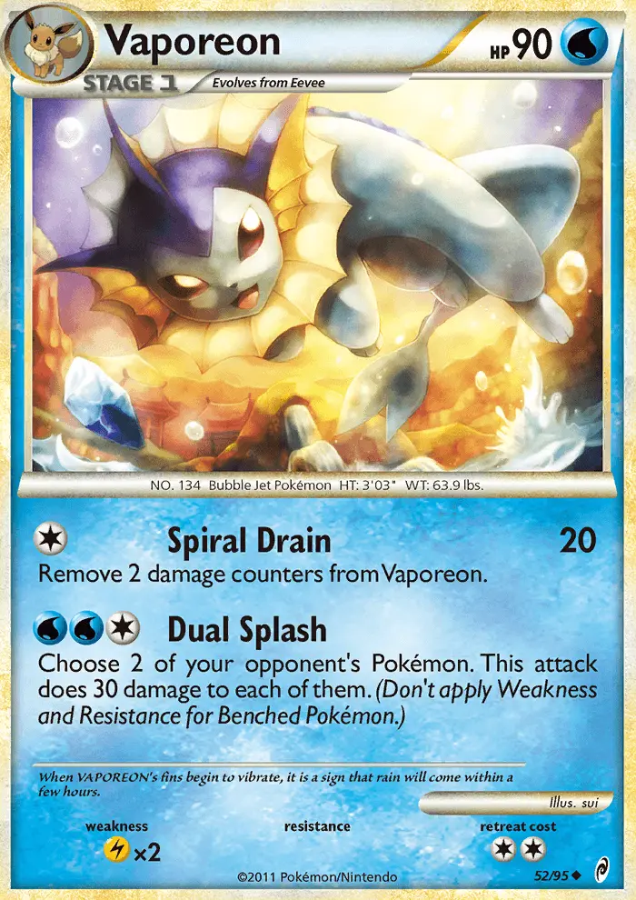 Vaporeon card image