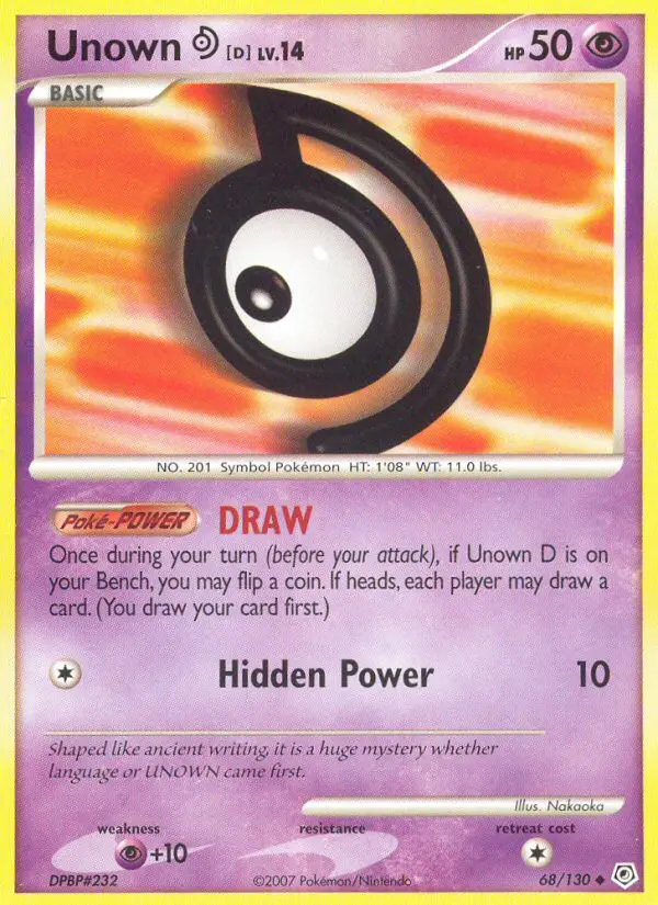 Unown D card image