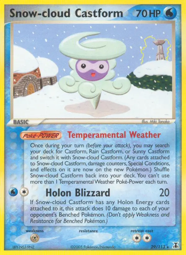 Snow-cloud Castform card image