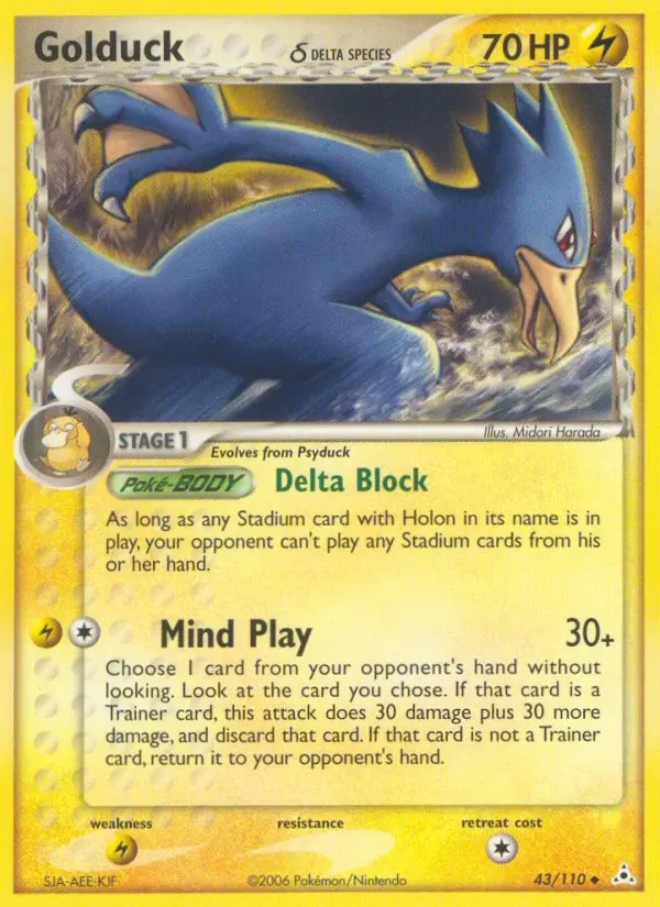 Golduck δ card image