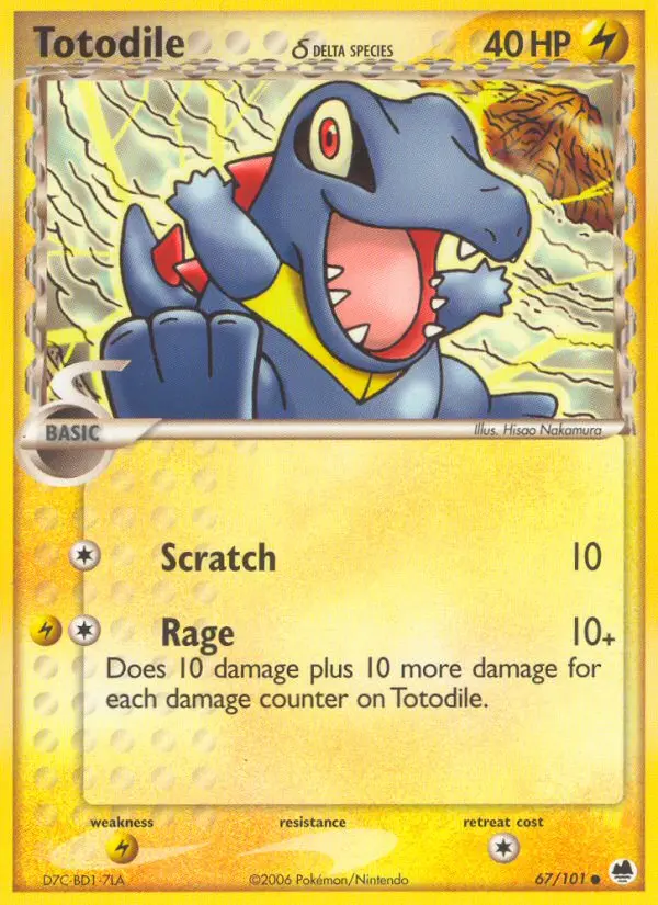 Totodile δ card image