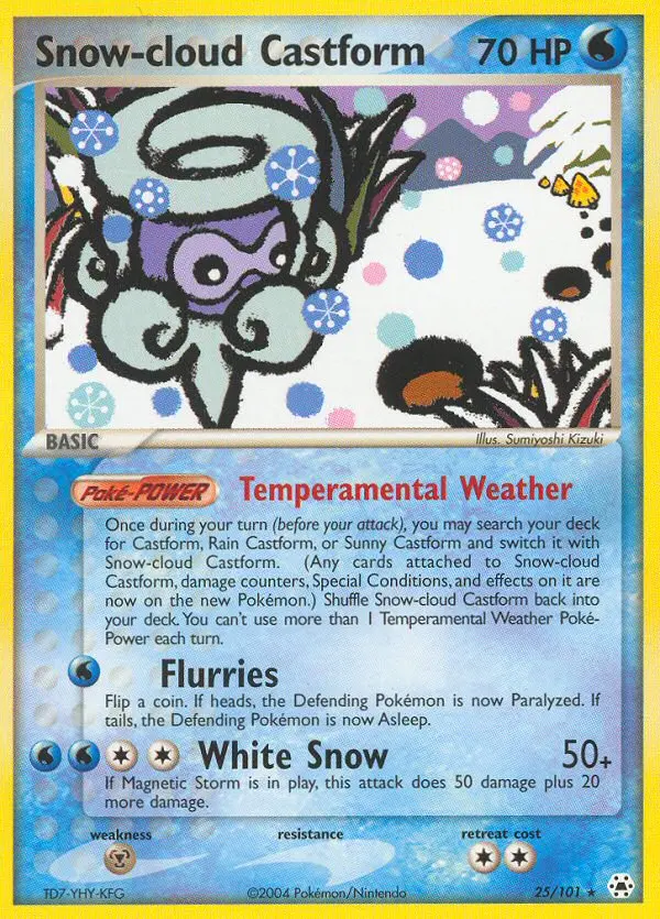 Snow-cloud Castform card image
