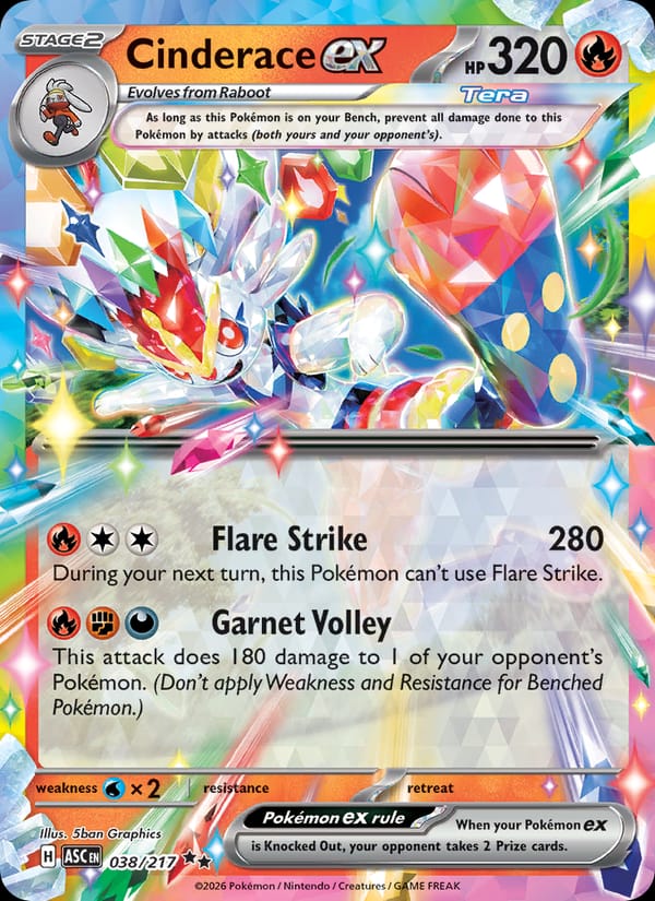 Cinderace ex card image