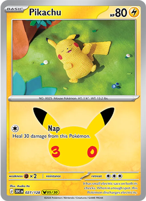 Pikachu card image