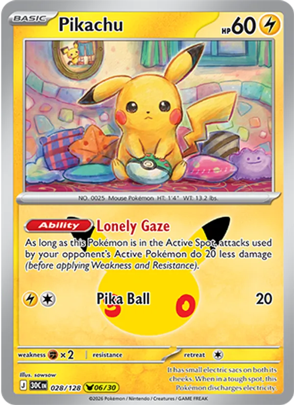 Pikachu card image