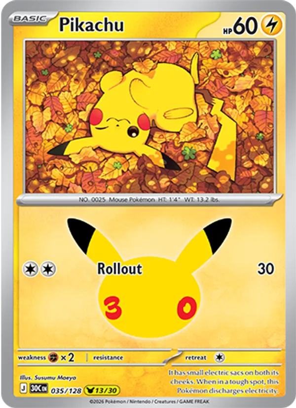 Pikachu card image