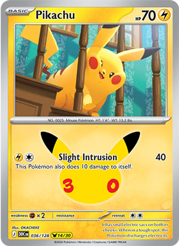 Pikachu card image