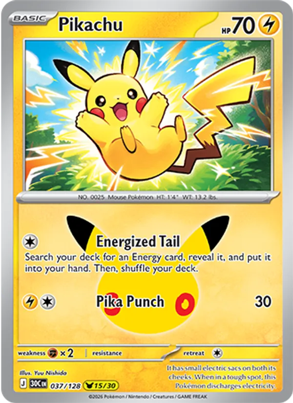 Pikachu card image