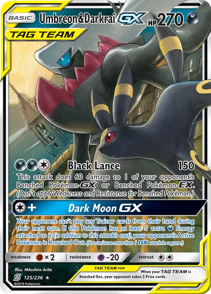 Umbreon & Darkrai GX card image