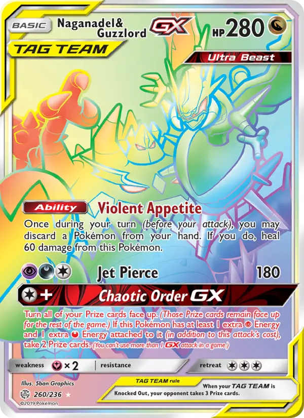 Naganadel & Guzzlord GX card image