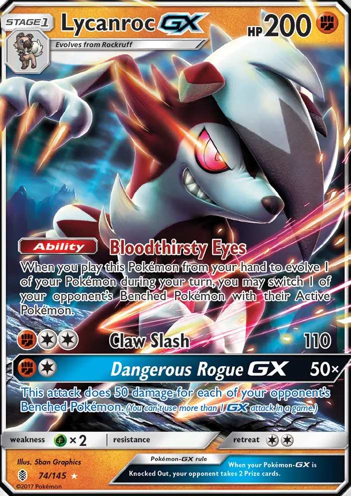Lycanroc GX card image