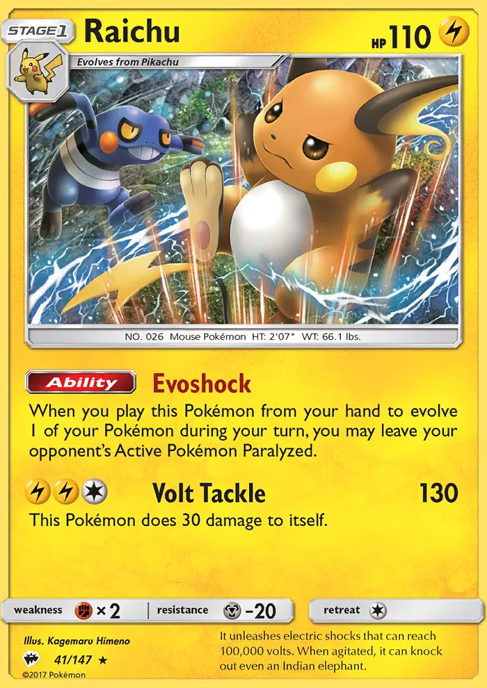 Raichu card image