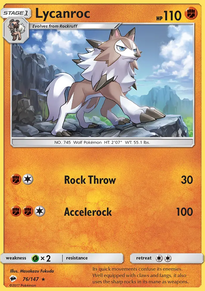 Lycanroc card image