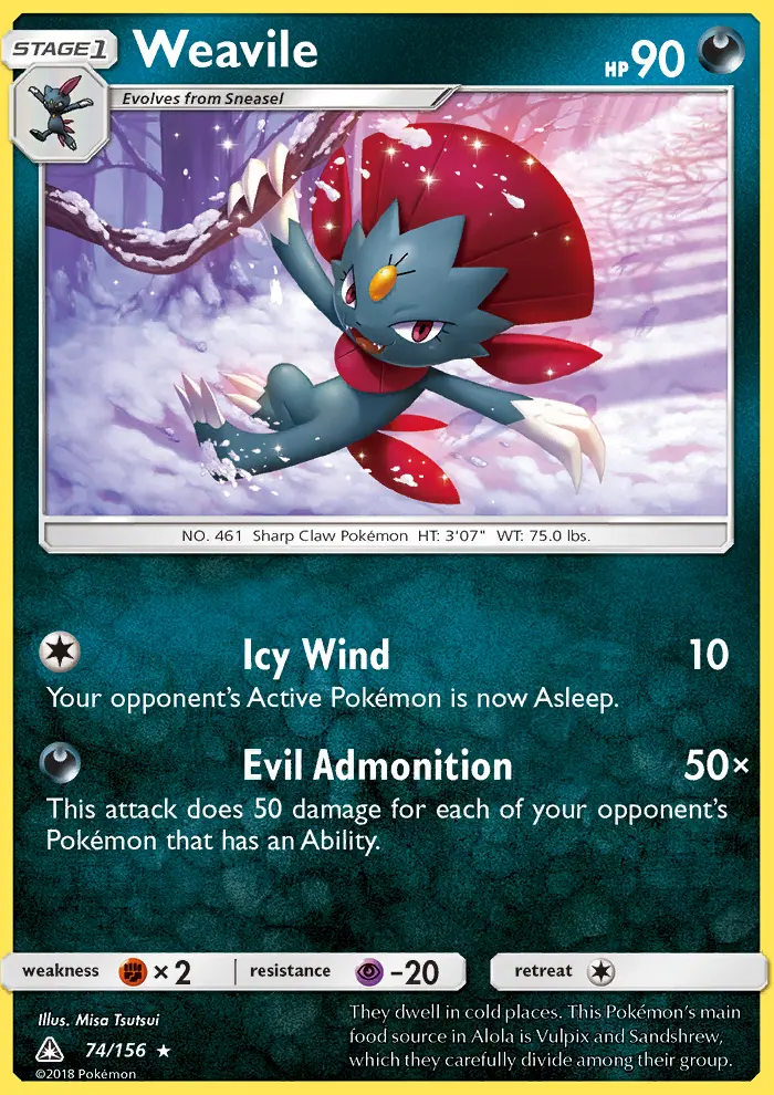 Weavile card image